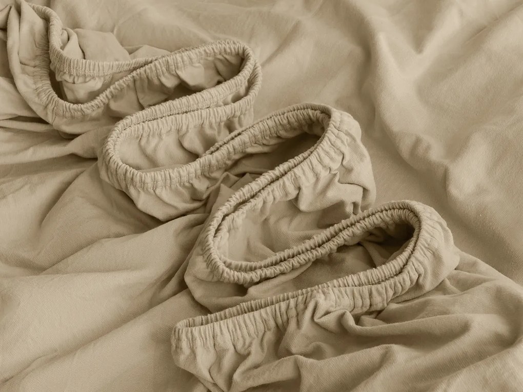 XPOSE® Jersey plachta Exclusive - béžová 90x200 cm