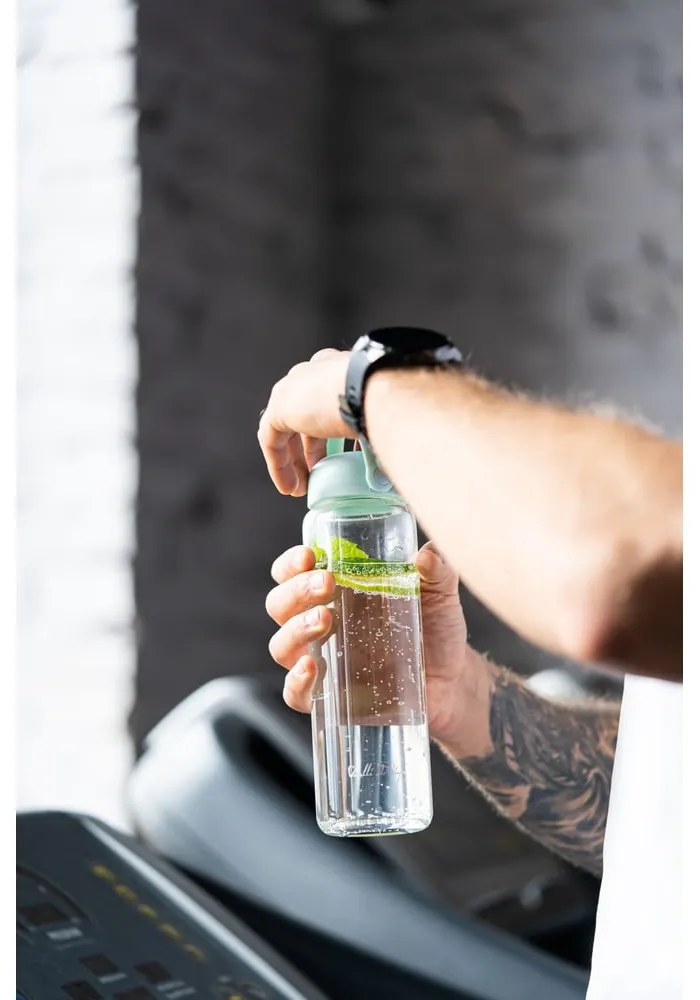 Sklenená fľaša v mentolovej farbe 540 ml Fuori – Vialli Design