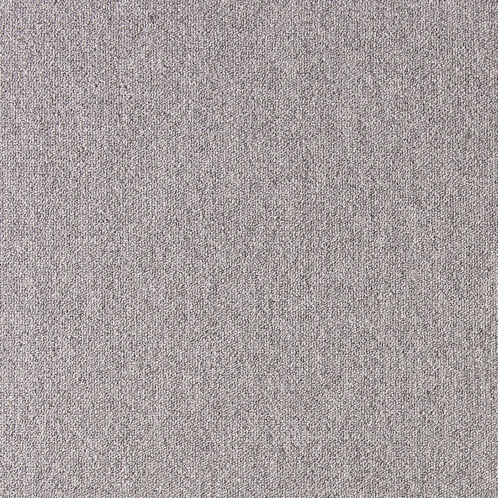 Tapibel, Metrážny koberec Cobalt SDN 64044 - AB tmavo šedý, záťažový, na mieru, šíře 4m, šedá, ab (mriežka), chodba / predsieň