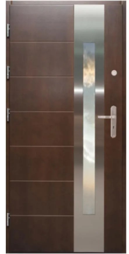 Dvere vchodové WZ 57 90L dub močiar