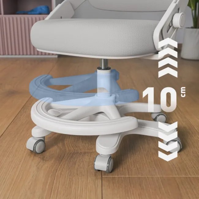 Detská otočná stolička Mark Adler Junior 4.3 sivá