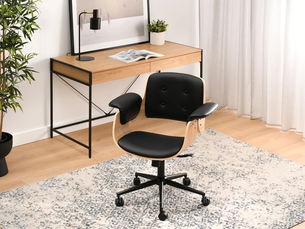 Kreslo Duckie (dub čierny + čierna). Akcia -30%. Vlastná spoľahlivá doprava až k Vám domov. 1110498