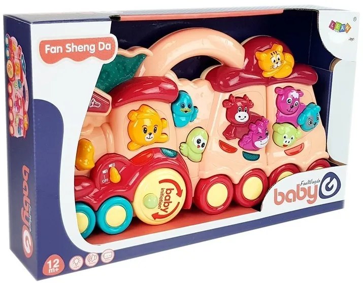 LEAN TOYS Interaktívna hračka pre deti – Lokomotíva