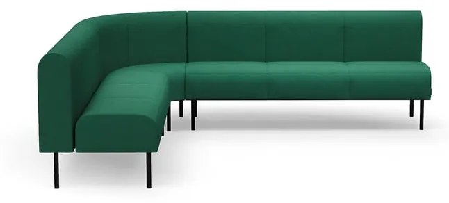 Pohovka VARIETY, 90° vnútorný oblúk, látka Blues CSII, zelená tyrkysová