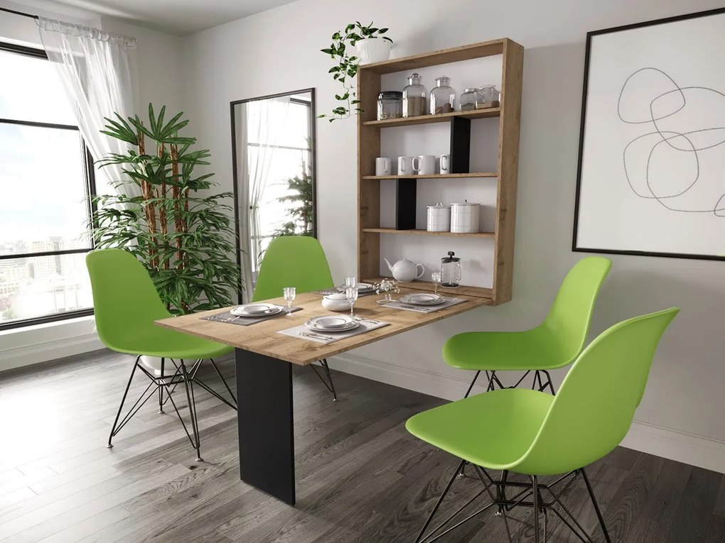 Moderný nástenný stôl Eden, Farby: Biela