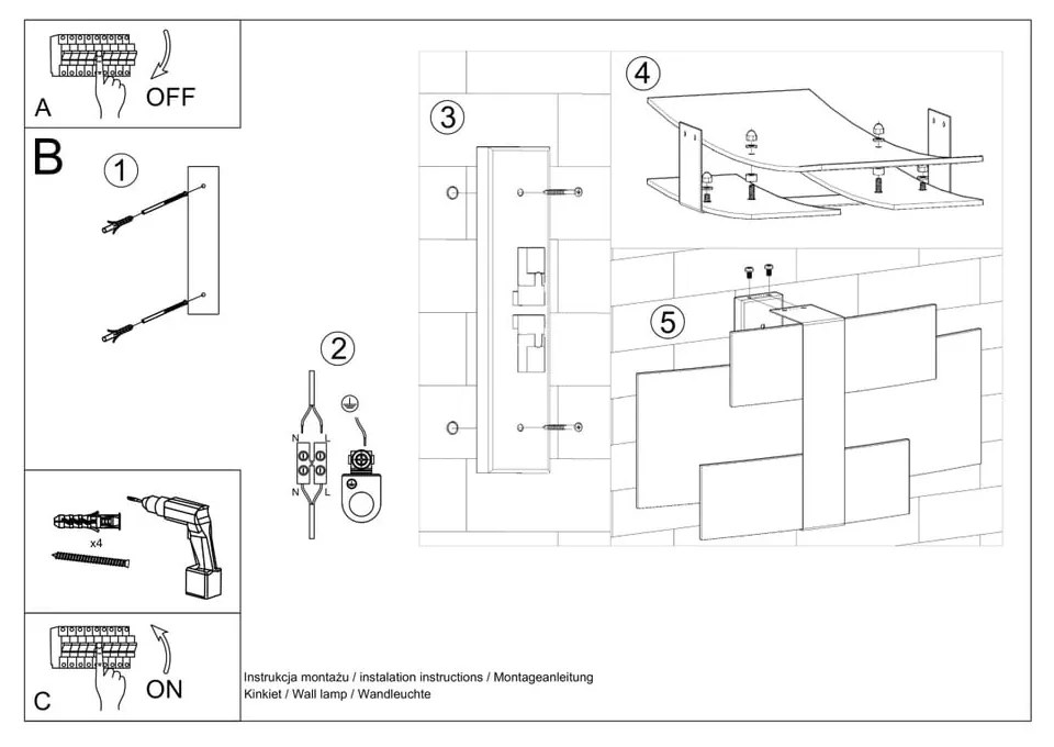 Biele nástenné svietidlo Marett – Nice Lamps