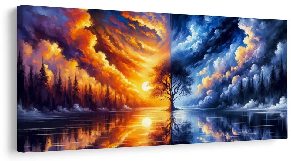 Obraz magický strom života v krajine