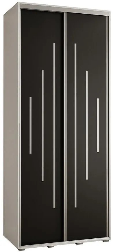 Skriňa 45 Canaris 12 100 biela/čierna/silver