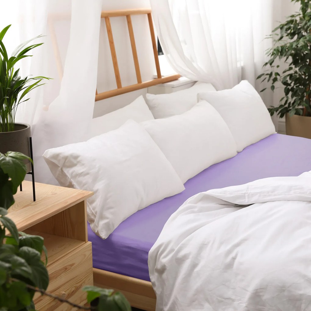 JERSEY PRESTIERADLO 040 90X200 CM FIALOVÉ