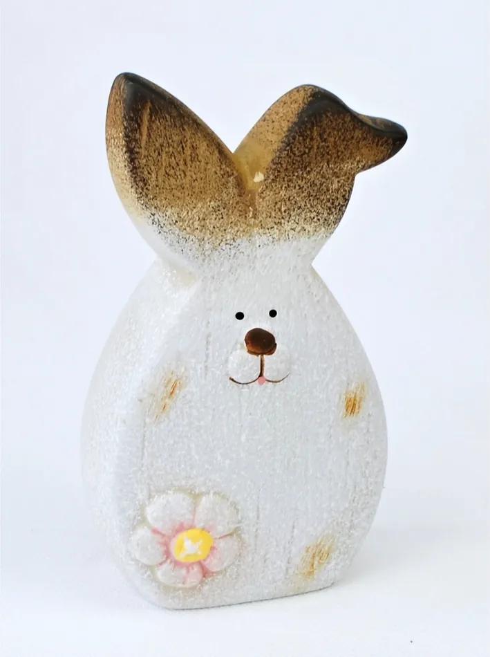 Veľkonočný keramický zajačik Floret, 14,5 cm, 14,5 cm