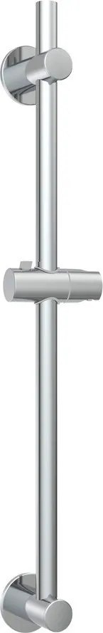 Sprchová tyč bez vŕtania z nehrdzavejúcej ocele v lesklej striebornej farbe posuvný držiak 70 cm – Wenko