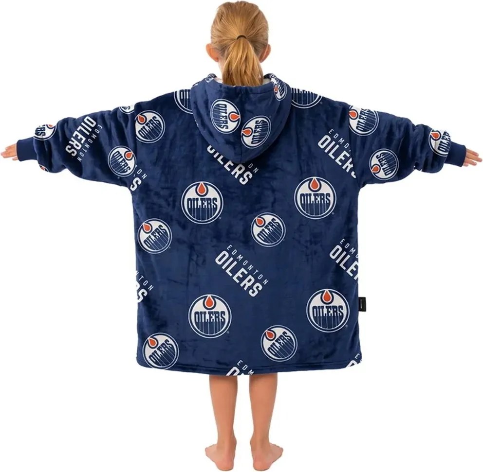 Mikinová televízna deka NHL Edmonton Oilers – veľ. S