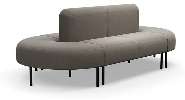 Pohovka VARIETY, 360° sedenie, látka Pod CS, šedohnedá