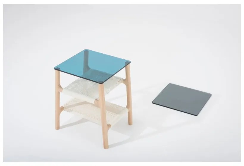 Odkladací stolík z masívneho dubového dreva Gazzda Fawn