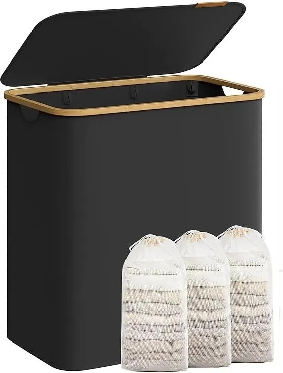 Koš na prádlo Leslie 150 L černý