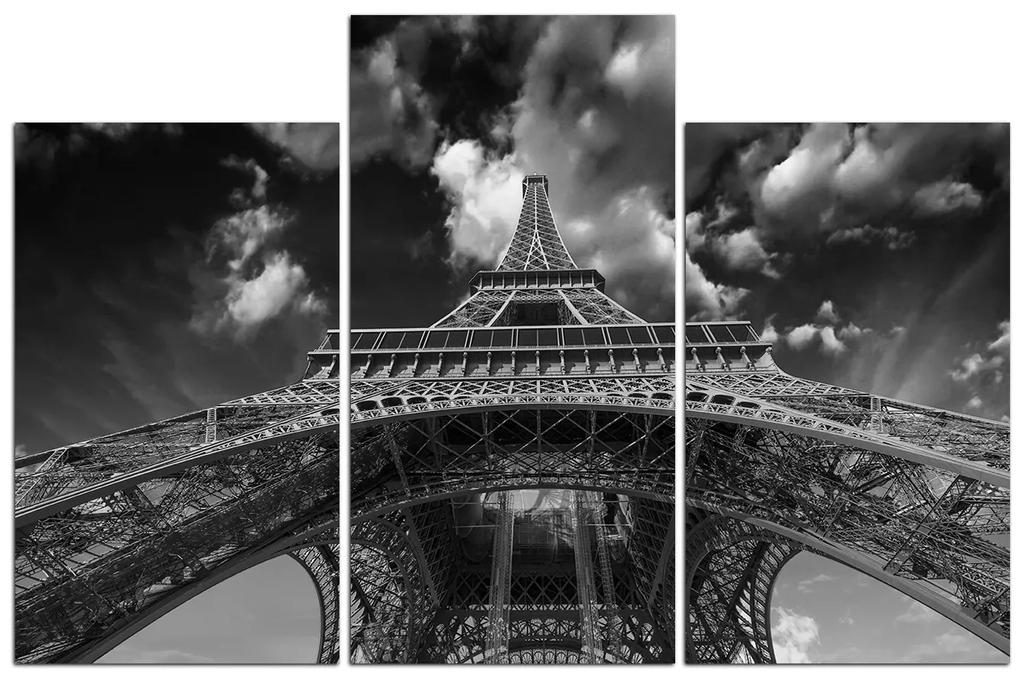 Obraz na plátne - Eiffelova veža - pohľad zdola 135ČC (135x90 cm)