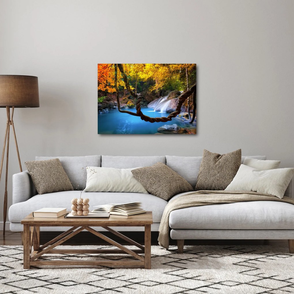 Obraz - Vodopády v Ázii (70x50 cm)