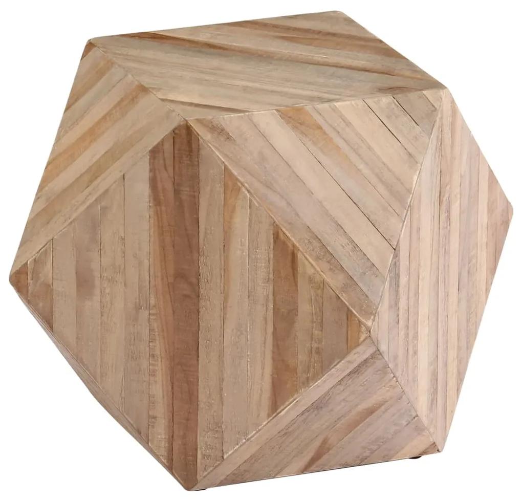 vidaXL Príručný stolík 40x40x40 cm recyklované teakové drevo