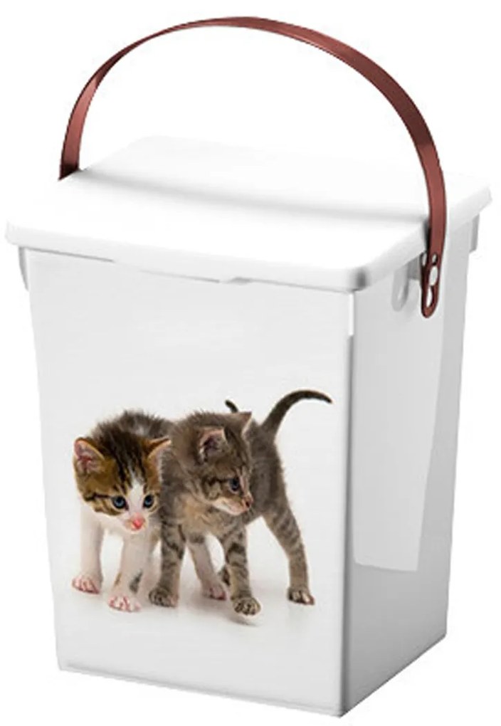 Úložný box Cat, 18x23,5x16,5 cm, biela