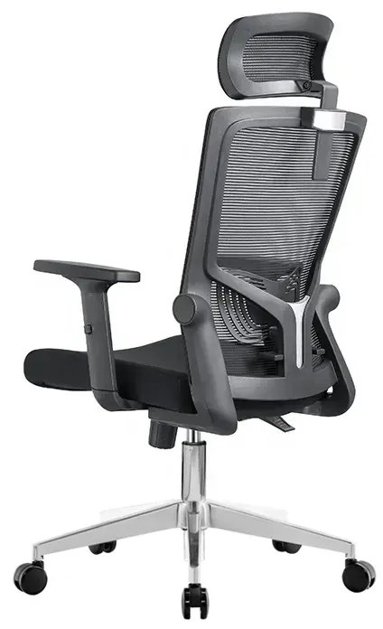 Kancelárska ergonomická stolička Neoseat NOVELO — sieť / látka, čierna, nosnosť 150 kg