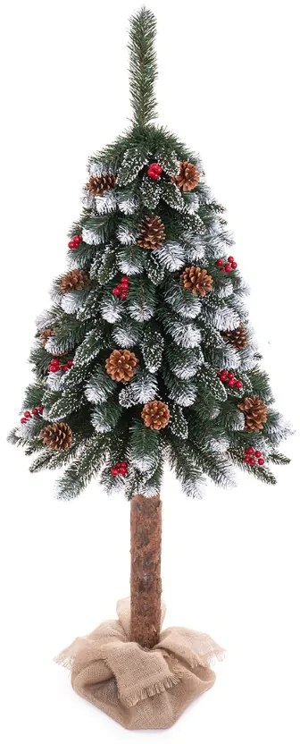 Umelý vianočný stromček s jarabinou, 150cm