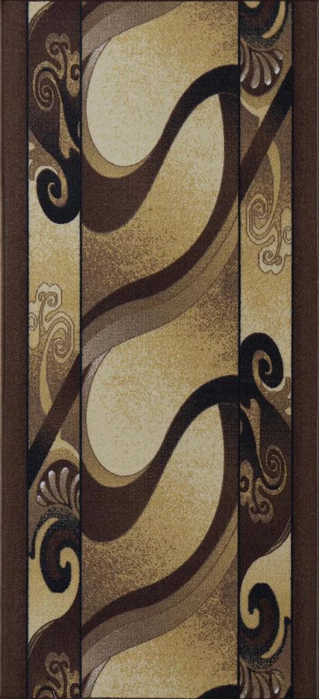 Berfin Dywany Protiskluzový běhoun Zel 1012 Brown - šíře 67 cm s obšitím