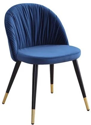 OVN stolička MONZA modrá / čierno-zlatá