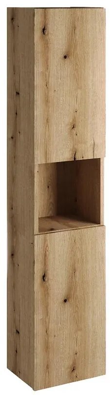 Vysoká skrinka do kúpeľne Nova dub
