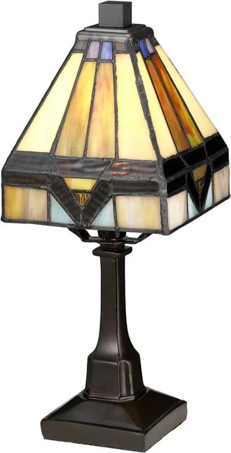 Elstead QZ-HOLMES-TL - Stolová lampa Tiffany HOLMES 1xE14/25W/230V