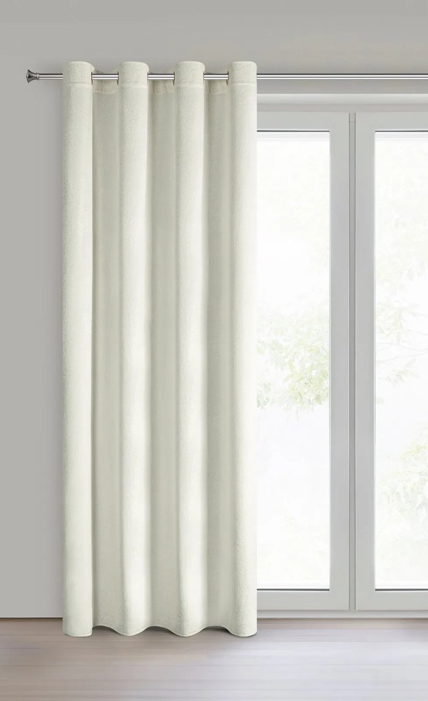 ZATEMŇOVACÍ ZÁVES NA KRÚŽKOCH BETHY 135X250 CM VZOROVANÁ