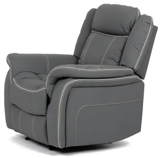 Autronic BONTEC Polohovacie kreslo, elektrické zabudované ovládanie, šedá, ekokoža, TV-4119 GREY Farba: Béžová