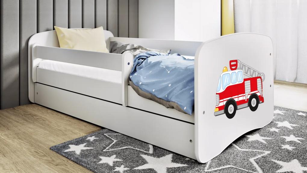 Detská posteľ Babydreams hasičské auto biela