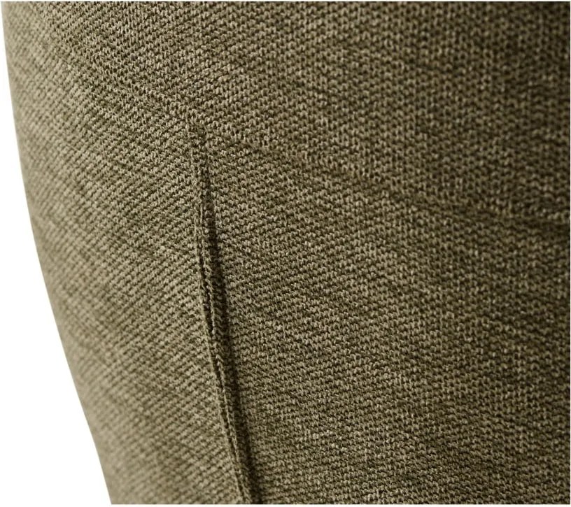 Zelené čalúnené jedálenské kreslo s podrúčkami Roxana – Unique Furniture