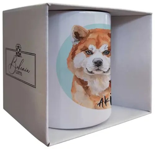 Bohemia Gifts Keramický hrnček - Akita, 350 ml