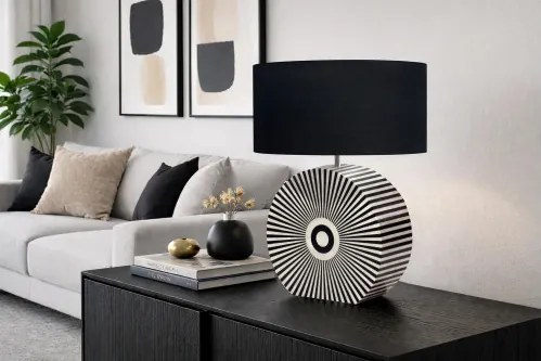 Stolová lampa 48097 Harmony Čierna Biela  - Komfort-nábytok