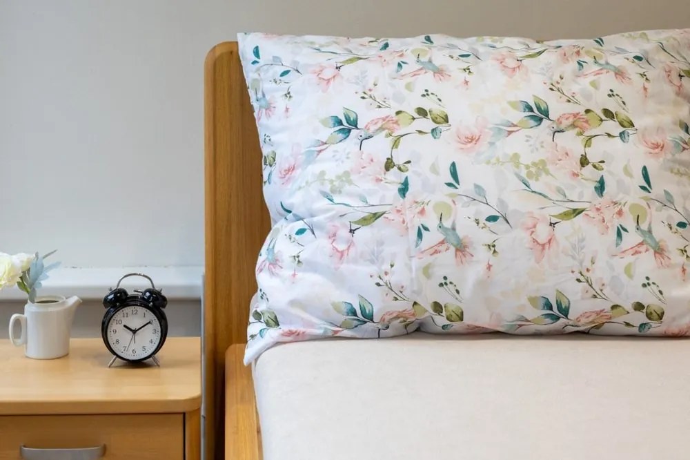 Polášek Bavlnené obliečky RUŽOVÉ KVETY - 40 x 40 cm