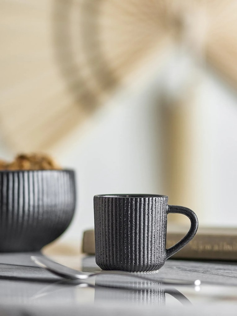 Bloomingville Keramický hrnček na espresso Neri Black 75 ml