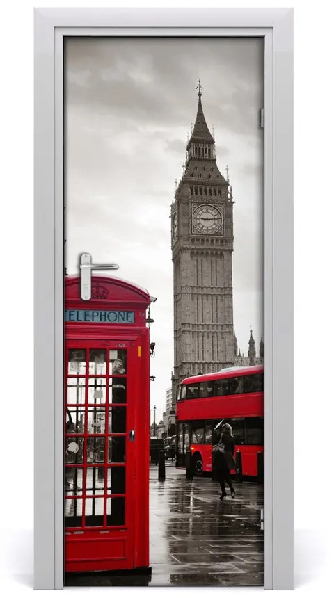 Fototapeta samolepiace na dvere Elizabeth Tower Londýn 75x205cm