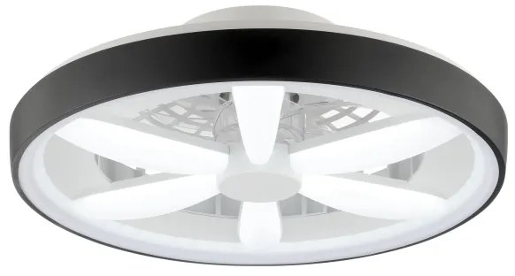 Brilliant - LED RGBW Stropný ventilátor so svetlom GAIANO LED/48W/230V čierna +DO