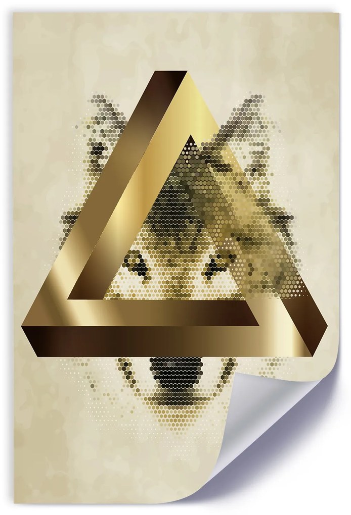 Gario Plagát Vlk a trojuholník Farba rámu: Bez rámu, Rozmery: 60 x 90 cm