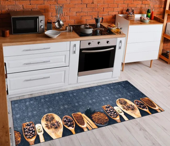 Protišmykový koberec / behúň ANDRE 2811 sivý / béžový