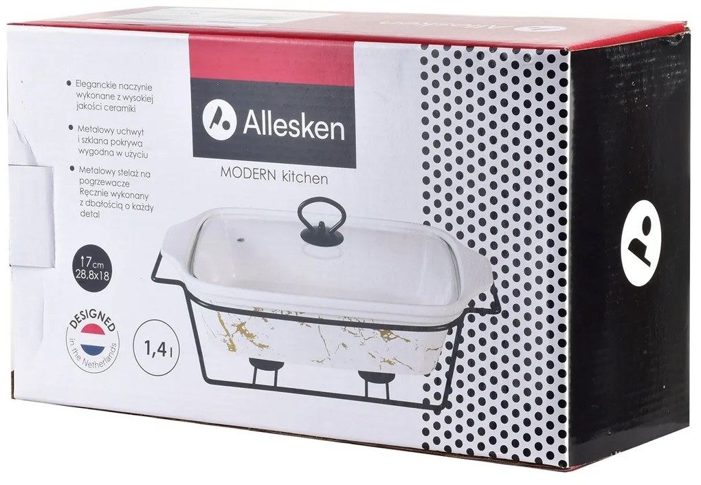 Keramická misa s ohrievačom Marble 1,4L