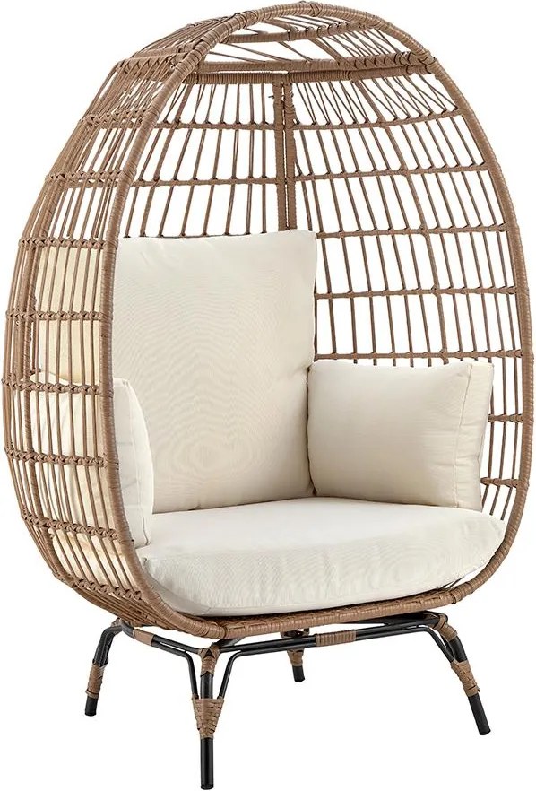 Záhradné kreslo vajíčko Avenberg ZAIRA, prírodné