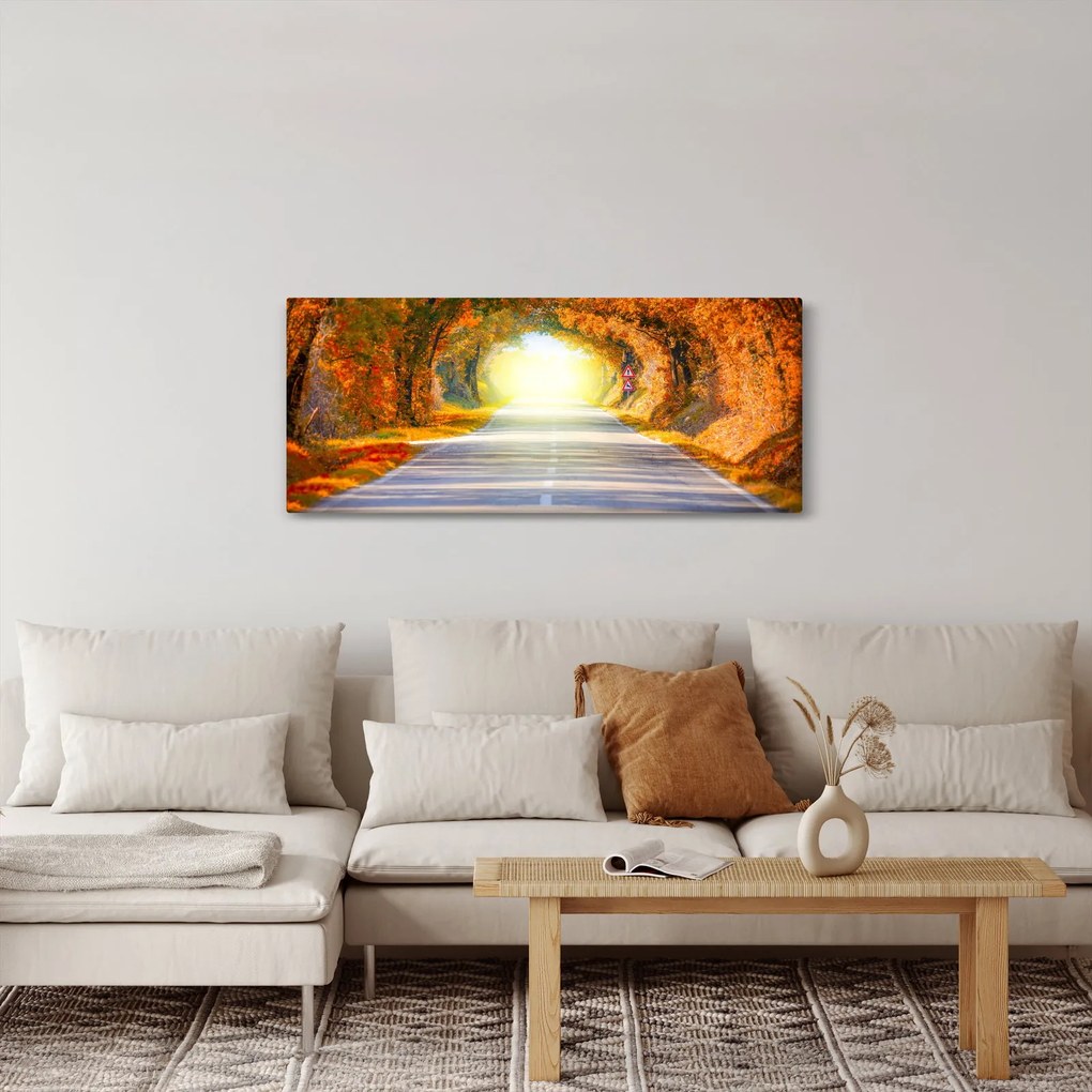 Obraz - Brána z korún stromov (120x50 cm)