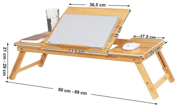 Bambusový stojan na laptop LLD004