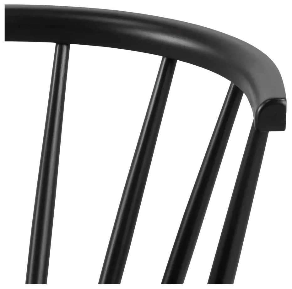 Jídelní židle Ida z masivu černá