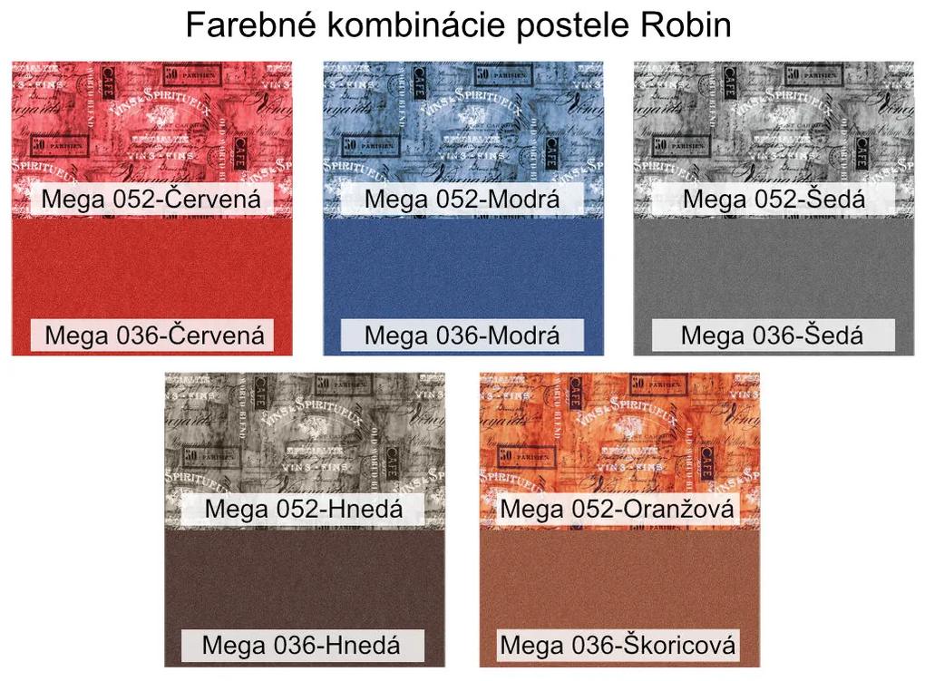Nabytekmorava Posteľ s úložným priestorom Robin 160x200 cm farba čalúnenia: červená