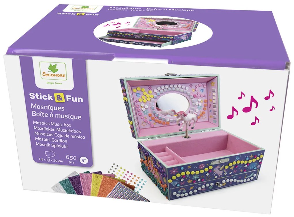 Stick & Fun mozaika - 3D hracia skrinka