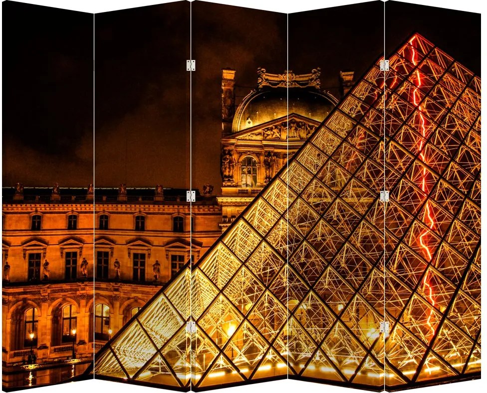 Paraván - Louvre v Paríži (210x170 cm)