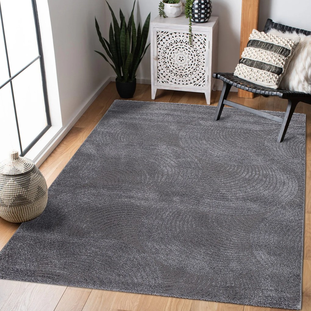 Dekorstudio Jednofarebný koberec FANCY 647 - sivý Rozmer koberca: 200x290cm